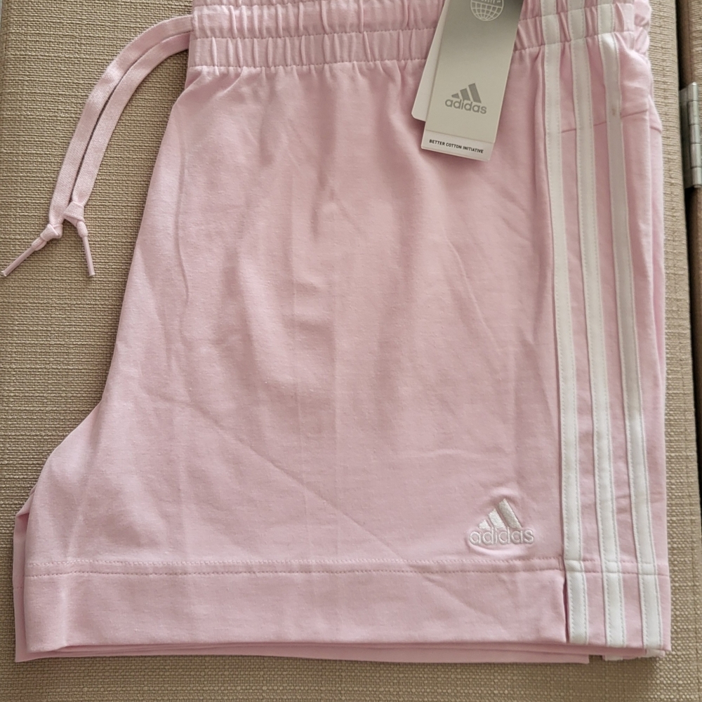 Adidas Women's Light Pink Athletic Shorts